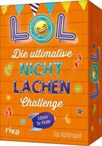 LOL – Die ultimative Nicht-lachen-Challenge – Edition für Kinder: Das Kartenspiel. Mit den besten Witzen, Flachwitzen, Scherzfragen. Ab 6 Jahren. Partyspiel für Kindergeburtstage